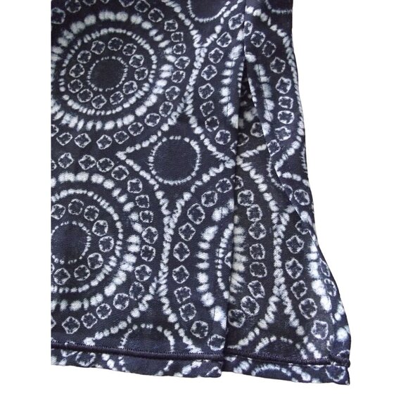 Michael Kors Tunic Blouse Womens Size Medium blue sequin geometric print v-neck - Picture 6 of 11